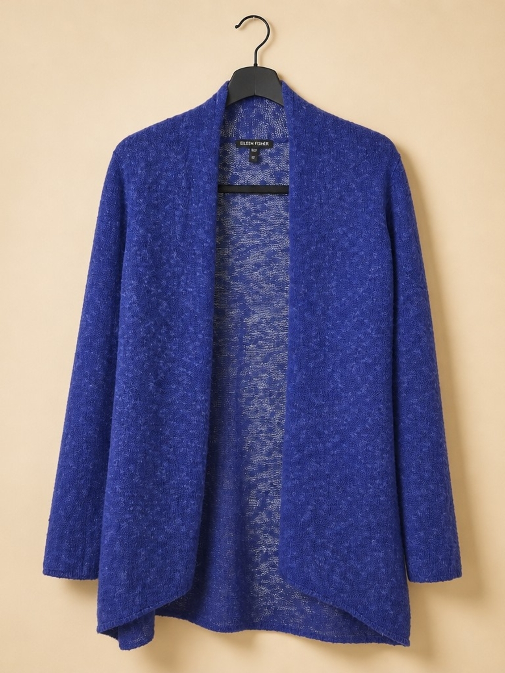 EILEEN FISHER Blue Open-Front Women's Sweater Cardigan